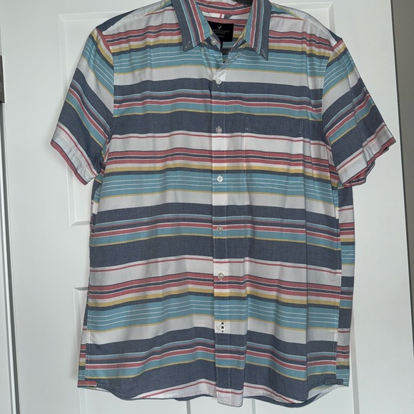 American Eagle Outfitters Multicolor Striped Shirt - Picture 1 of 5